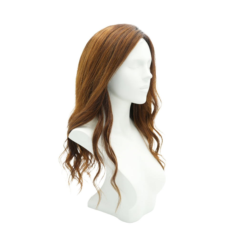 Wig Pandora vista laterale, capelli veri 100% Remy, parrucca medicale CE per alopecia e oncologia