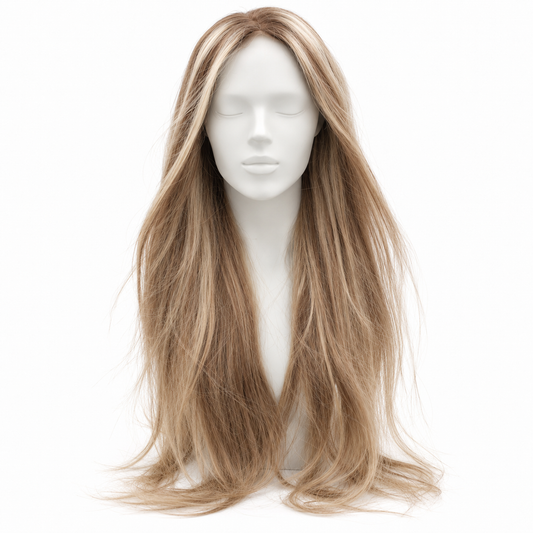 Parrucca Era LadyDeWig in capelli veri e base dermica in microseta da davanti